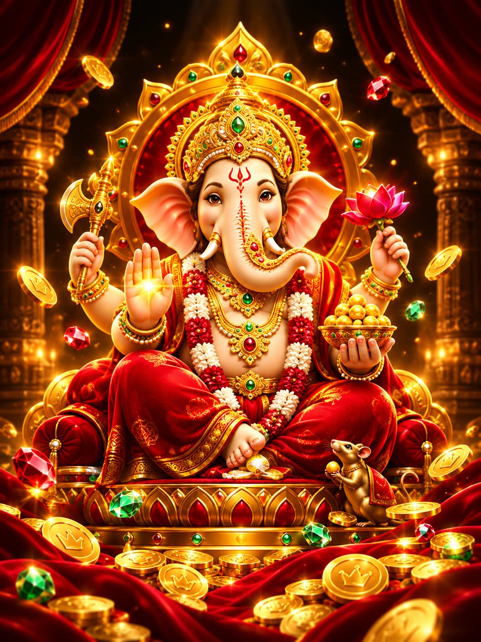 ภาพเกม Fortune Ganesha ที่ออกแบบใหม่สำหรับ royal - รอยัล